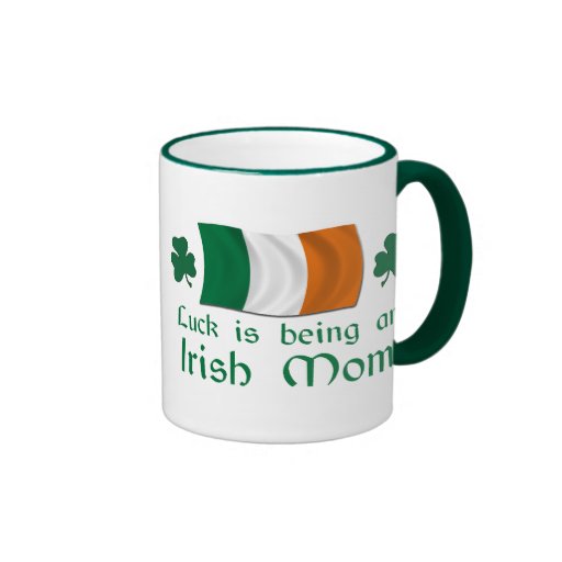 Lucky Irish Mom Coffee Mugs