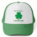 Lucky Irish Shamrock Baseball Cap hats by SquirrelHugger Lucky Irish Shamrock Baseball Cap hats