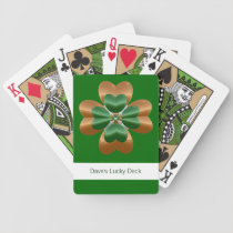Lucky Irish Shamrock Clover Playing Cards