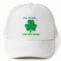 Lucky Irish Shamrock Golf Cap hats