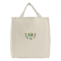 Lucky Irish St. Patrick's Day Bag embroidered bags