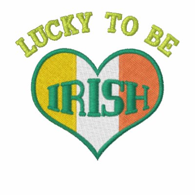 Lucky Irish St. Patrick's Day Embroidered Jacket by jamiecreates1