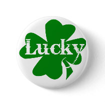Lucky Irish St. Patricks Day Green Shamrock Pins