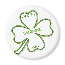 Lucky Lacrosse Day Magnet