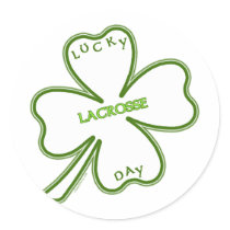 Lucky Lacrosse Day Sticker