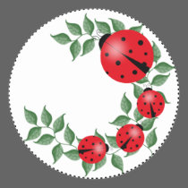 Lucky Lady Bug Family stickers