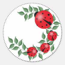 Lucky Lady Bug Family Sticker