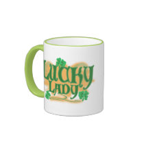 Lucky Lady Grn Mugs