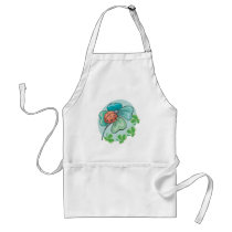 lucky ladybug and clovers design aprons