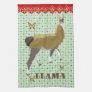 Lucky Llama & Butterfly Retro Ornate Kitchen Towel