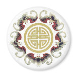 Lucky Longevity Chinese Charm Magnet