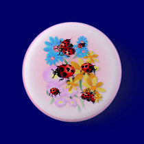 Lucky-Love Ladybugs Buttons buttons