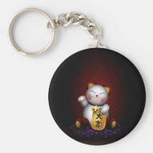 Lucky Maneki Neko Keychains