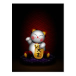 Lucky Maneki Neko Post Card