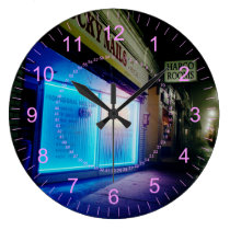 Lucky Nails - Cool Blue in the Night wall clocks