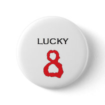 Lucky Number 8 Badge buttons by waynetully Lucky Number 8 Badge buttons