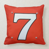 Lucky Number Seven 7 pillows