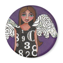 LUCKY NUMBERS ANGEL - a blessed magnet