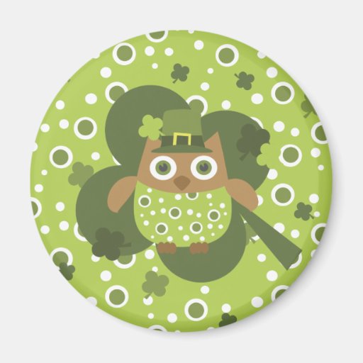 Lucky Owl Fridge Magnet