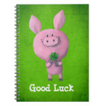 Lucky pig -custom text- note books