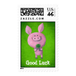 Lucky pig -custom text- stamp