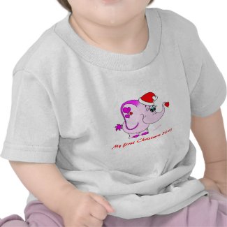 Lucky Pinkie My First Christmas Infant T-Shirt