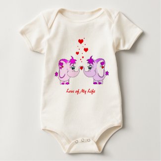 Lucky Pinkie Valentine's Day Infant Creeper shirt