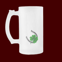 Lucky Pinup Beer Glass Sexy St Patrick's Day Mug mugs