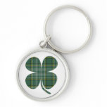 Lucky Plaid Shamrock Keychain