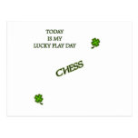 Lucky Play Chess Post Card