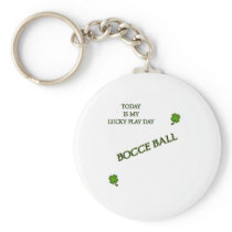 Lucky Play Day Bocce Ball Key Chains