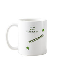Lucky Play Day Bocce Ball Mugs