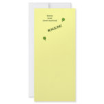 Lucky Play Day Bowling Rack Card