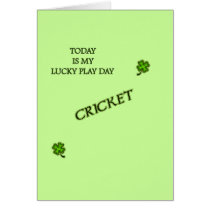 Lucky Play Day Cricket Card
