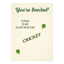 Lucky Play Day Cricket Invite