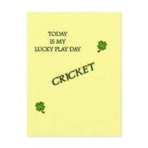 Lucky Play Day Cricket Postcards