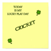 Lucky Play Day Cricket Poster