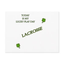 Lucky Play Day Lacrosse Post Cards