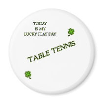 Lucky Play Ping Pong Fridge Magnets