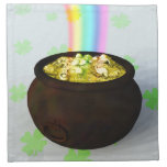 Lucky Pot of Gold Cloth Napkin