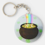 Lucky Pot of Gold Keychain