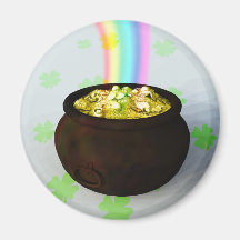 Lucky Pot of Gold Magnet