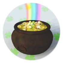 Lucky Pot of Gold Sticker stickers