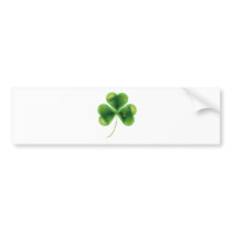 Lucky Saint Patricks Day Irish Shamrock bumper stickers by OLANartist Lucky Saint Patricks Day Irish Shamrock bumper stickers