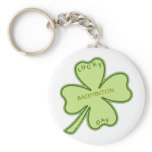 Lucky Shamrock Badminton Key Chains