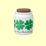 Lucky Shamrock Treat Jar candy jars