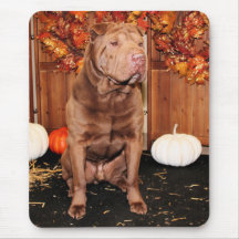Lucky - Shar Pei - Hildebrand Mouse Pads