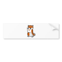 Lucky Shiba Bumper Stickers