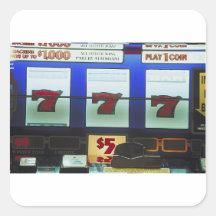 Lucky Slot Machine Winner Stickers