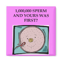 lucky sperm insult refrigerator magnets